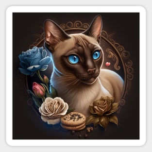 Siamese Portrait Sticker